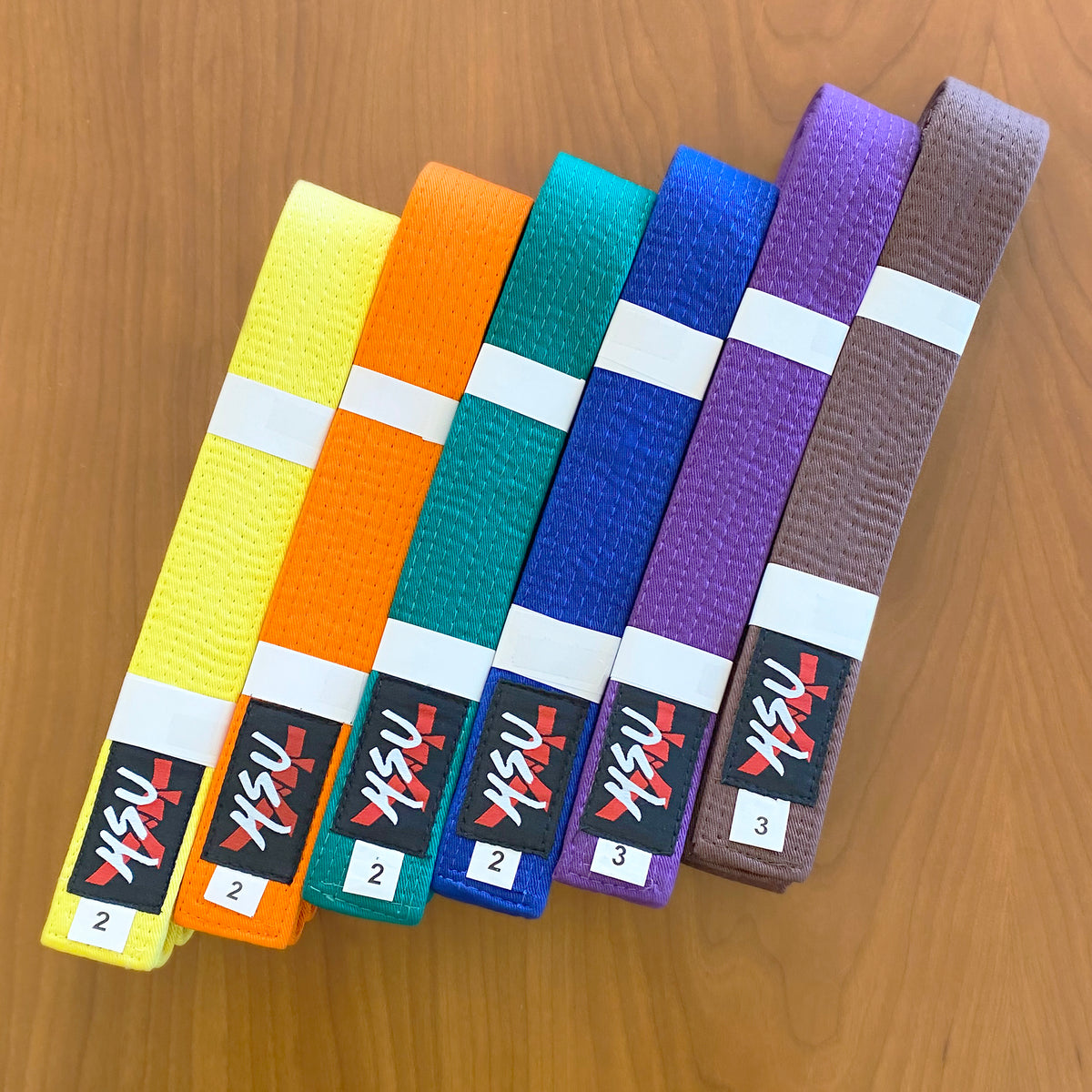 Colored Judo Belts